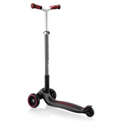17. Globber Master Prime 3-Rad-Scooter / Schwarz - New Red 664-102