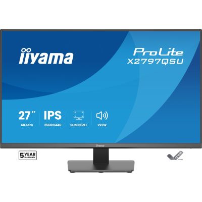3. iiyama ProLite X2797QSU-B1 Computermonitor 68,6 cm (27") 2560 x 1440 px Quad HD LED Schwarz