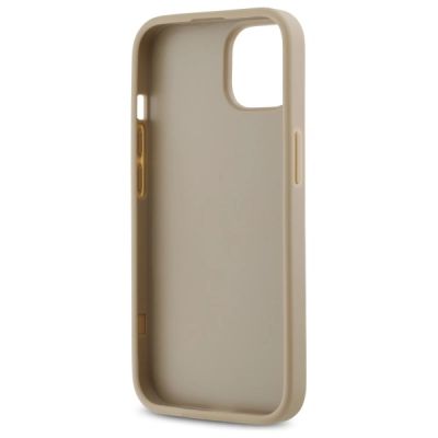 7. DKNY Quilted Stack Logo iPhone 14 Hülle – Beige