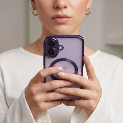 8. Tech-Protect MagFlex Hülle für iPhone 17 – Transparentes Lila