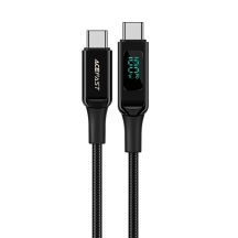 Acefast C6-03 Schwarz USB-C - USB-C PD QC-Kabel 100 W 5 A 480 Mbit/s 2 m – Schwarz
