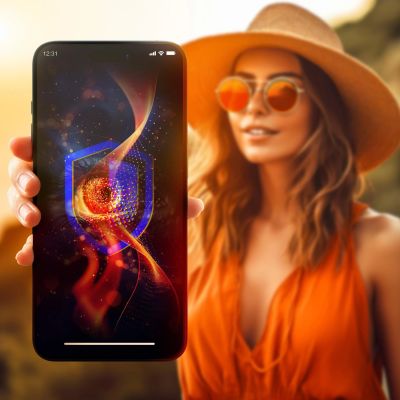 2. 3mk Eye Care Protector aus gehärtetem Glas für Apple iPhone 15 Pro Max