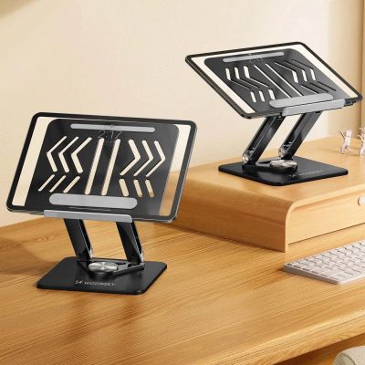 13. Wozinsky WRS-CPY84SB 360-Grad-Laptop- und Tablet-Ständer aus Aluminium + kostenloser Smartphone-Ständer – Schwarz