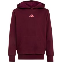 adidas Essentials Hoodie für Kinder, bordeauxrot KT3380