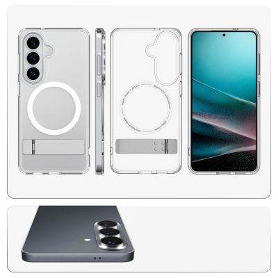 12. Spigen Ultra Hybrid S Mag MagSafe Hülle für Samsung Galaxy S26+ - Transparent und Weiß