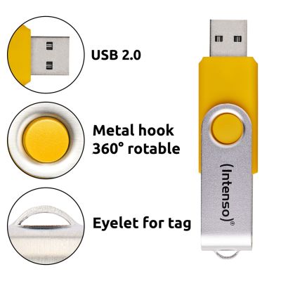 3. Intenso USB-Stick Office Line 3543595 3.2 5er-Pack – 64 GB USB-Stick, USB Typ-A 3.2 Gen 1 (3.1 Gen 1), mehrfarbig