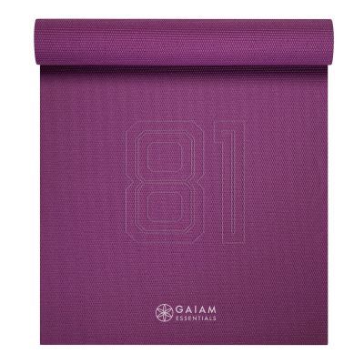 6. Gaiam Essentials 6 mm Yoga Mat with strap 63313