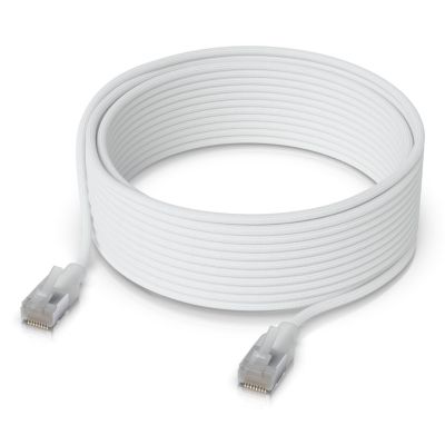 3. Ubiquiti UACC-Cable-Patch-EL-C6A-12M-W Netzwerkkabel, durchscheinend, weiß, Cat6a, rund