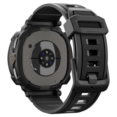 3. Spigen Rugged Armor Pro Armband für Samsung Galaxy Watch 8 Classic 46 mm – Mattschwarz
