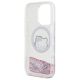 7. Hello Kitty Liquid Glitter Sweet Kitty Bows MagSafe Hülle für iPhone 16 Pro Max – Weiß
