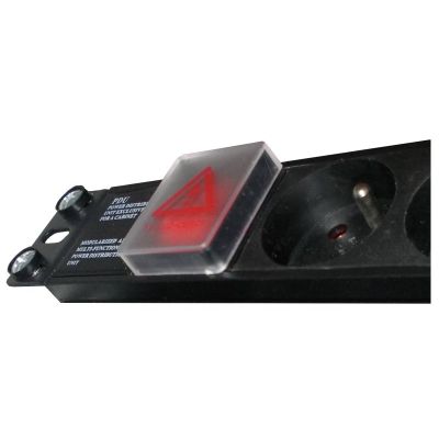 2. Alantec 19"-Steckdosenleiste 230 V – 7 Steckdosen (Typ E – CEE 7/5), mit LED-Schalter, Überlastschutz, 1,8 m CEE 7/7-Kabel (PZ071U)