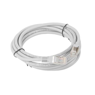 4. Patchkabel Lanberg PCF5-10CC-0300-S (RJ45 - RJ45; 3 m; graue Farbe)