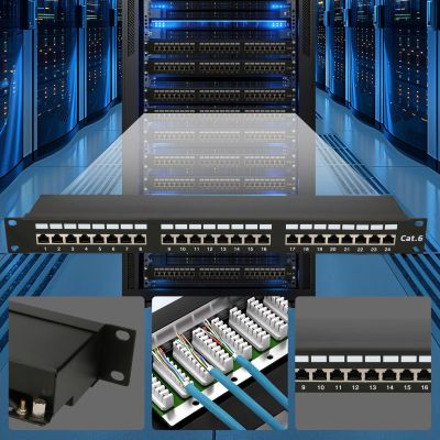 16. Patchpanel Extralink EX.9830 (1U; Kat. 5e; 24xRJ-45)