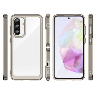 2. Outer Space Case für Samsung Galaxy A26 Cover mit flexiblem Rahmen - Halbtransparent, Schwarz