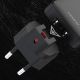 3. Dudao A65Q 65W GaN Reise-Wandladegerät USB-A / USB-C PD Ultradünn EU / US - Schwarz