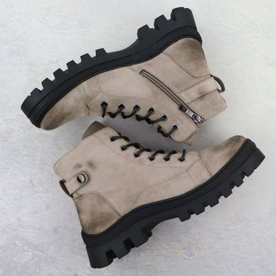 15. Damen-Stiefeletten in Khaki Potocki Z25-JE19317