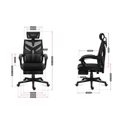 29. Huzaro Combat 5.0 Schwarzer Gaming-Stuhl