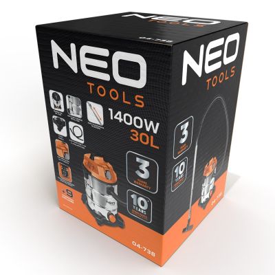 18. NEO TOOLS STAUBSAUGER 1400 W 30 L