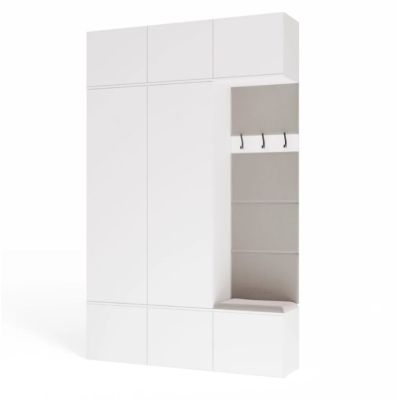 Garderobe HAGA III 2SZ1W Weiß