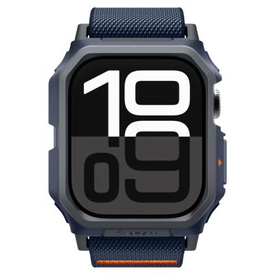 6. Spigen Lite Fit "Pro" Armband für Apple Watch 10 46mm - Marineblau
