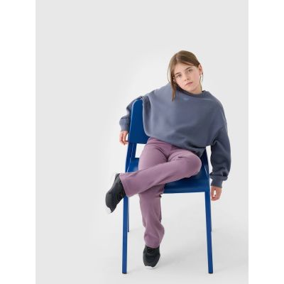 3. Mädchen-Sweatshirt ohne Kapuze, 4F 4FJRSS24TSWSF1331-32S