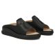 4. Schwarze Keilsandalen aus Leder für Damen, Filippo DK7758