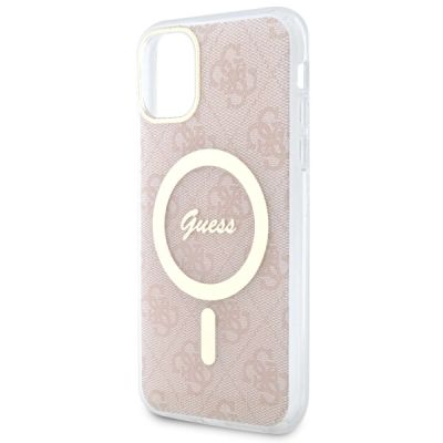 6. Guess GUHMN61H4STP iPhone 11 6.1" pink/pink Hardcase 4G MagSafe