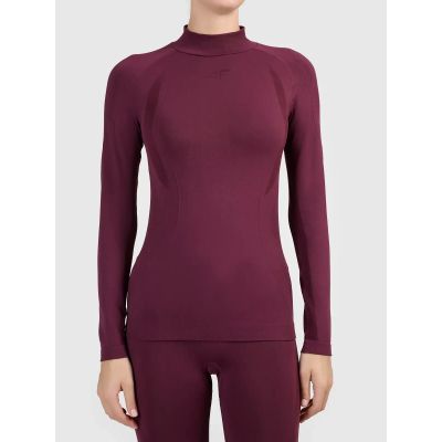 9. Nahtlose, thermische Skiunterwäsche mit schnelltrocknender Ausrüstung – Damen-Langarmshirt 4F 4FWAW26USEAF324-60S