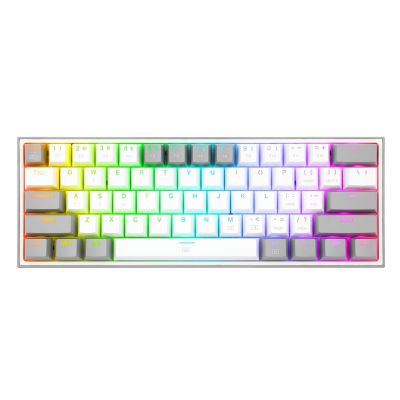 2. REDRAGON K617-RGB Fizz RGB Weiß/Grau USB-Tastatur Grau, Weiß