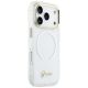 4. Guess IML Gradient Script Metal MagSafe Hülle für iPhone 17 Pro Max – Weiß
