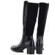5. Schwarze Damen-Stiefeletten mit hohem Absatz und Stretchanteil, Vinceza 58652
