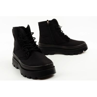 7. Progress Damen-Winterstiefel, gefütterte Schneestiefel im Worker-Stil mit Reißverschluss