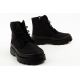 7. Progress Damen-Winterstiefel, gefütterte Schneestiefel im Worker-Stil mit Reißverschluss
