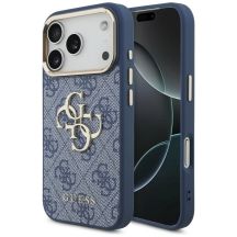 Guess 4G Big 4G Classic Logo Hülle für iPhone 18 Pro / 17 Pro – Blau und Gold