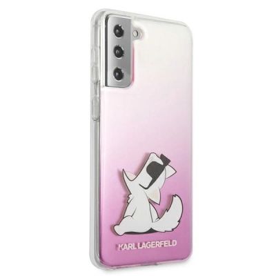 4. Karl Lagerfeld Choupette Fun Case für Samsung Galaxy S21+ – Pink