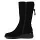 2. Schwarze Damen-Keilstiefeletten aus Leder, Filippo DBT7210