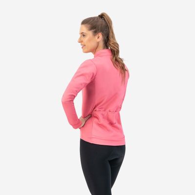 4. Rogelli CORE Damen-Langarmshirt, rosa, XL