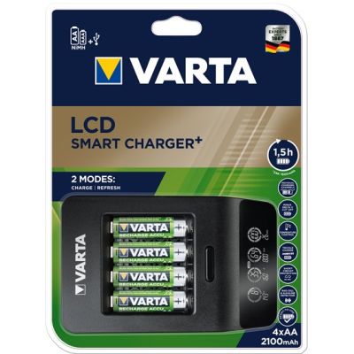 4. VARTA LCD SMART CHARGER 57684 + 4X2100MAH