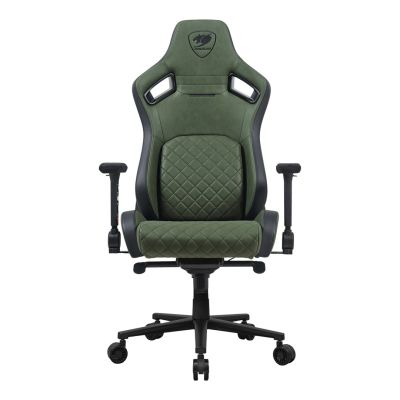 4. COUGAR DEFENSOR S ARMY GREEN F Universeller Gaming-Stuhl mit gepolstertem Sitz, Grün