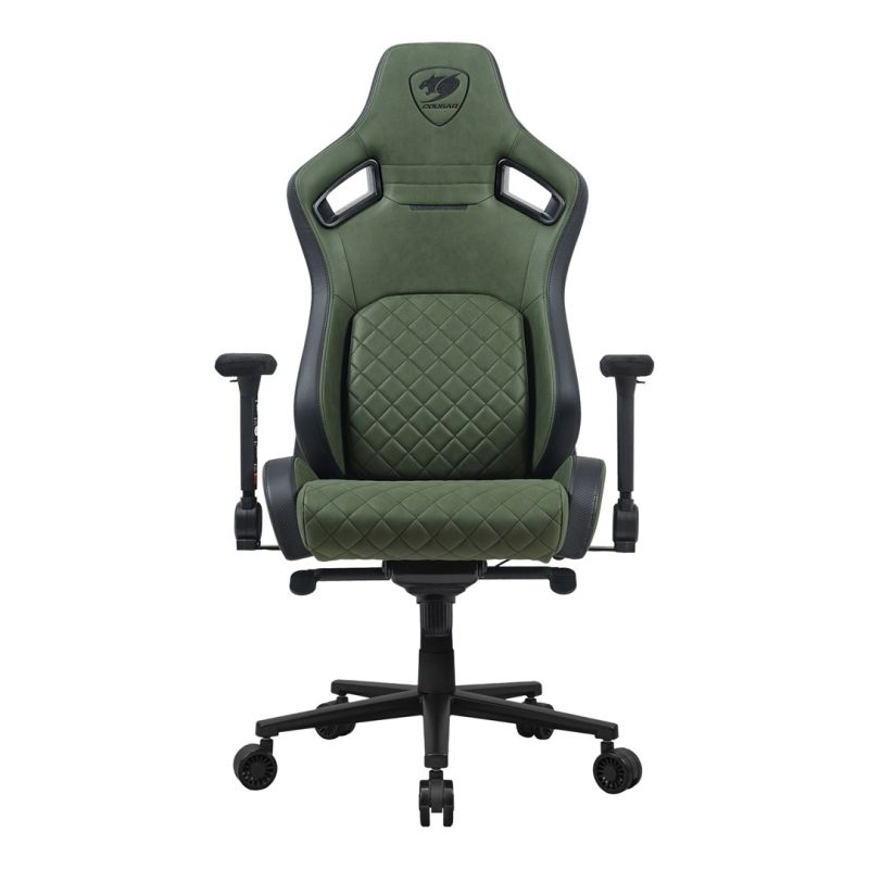 4. COUGAR DEFENSOR S ARMY GREEN F Universeller Gaming-Stuhl mit gepolstertem Sitz, Grün
