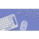 8. Logitech Pop Icon Combo Tastatur und Maus inklusive, universelle Bluetooth-QWERTZ-Tastatur, türkisch-lila, weiß