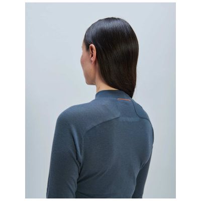 4. POC W's Layer Merino Mock Neck Jersey Grau