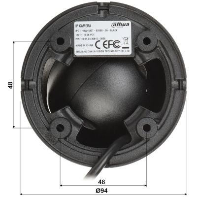 3. DAHUA IP-Kamera IPC-HDW1530T-0280B-S6-SCHWARZ Schwarz
