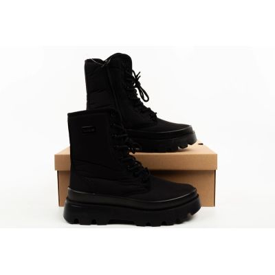 9. Progress Damen-Winterstiefel Schneestiefel schwarz warm gefüttert mit Lammfell