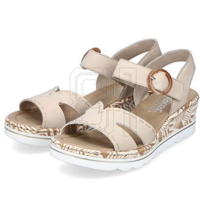 4. Bequeme Keilsandaletten Rieker W RKR595 beige
