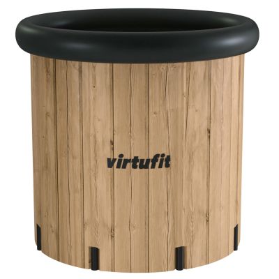 52. VIRTUFIT EISBAD XXL - 375 LITER - HOLZIMITAT - MIT ZUBEHÖR