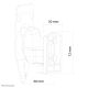 3. Neomounts NM-WS300BLACK Lautsprecher-Wandhalterung, Kunststoff, Schwarz