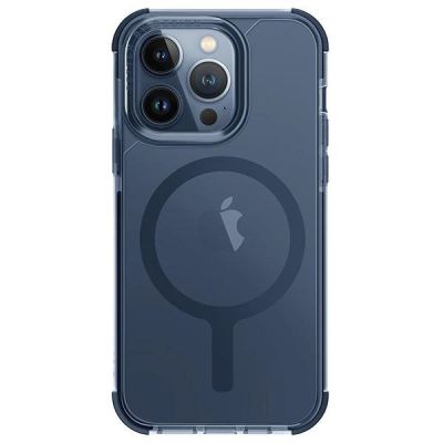 Uniq Combat Magclick Ladehülle für iPhone 15 Pro – blau