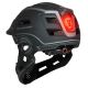 5. Wozinsky Kinder-Integralhelm mit USB-Rücklicht, Größe S – Grau
