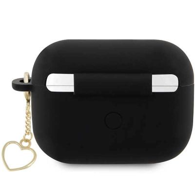 2. Guess GUAP2LSCHSK AirPods Pro 2 Cover schwarz/schwarz Silikon Charm Heart Collection
